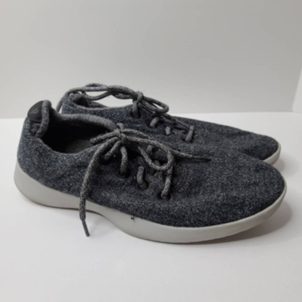 Allbirds Mens 11 Tree‎ Runners Shoes Gray Heathered Low Top Lace Up Sneakers